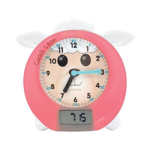 Reveil Enfant Reveil educatif LEXIBOOK - Leon - Coach de Sommeil - Conteur d'histoires et lumieres multicolores - Blanc - Enfant