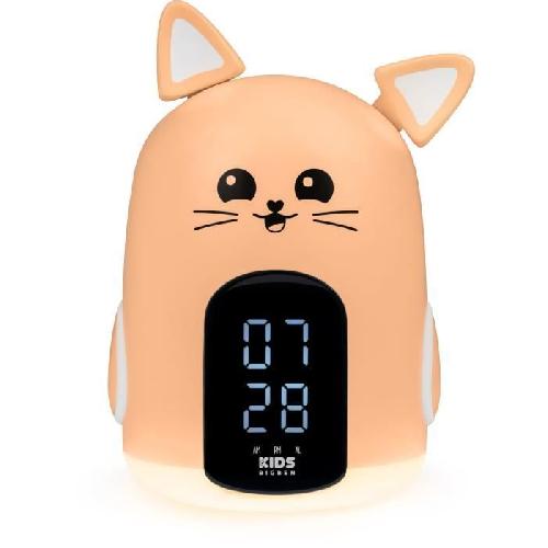 Radio Reveil Reveil et Veilleuse Mia le chat - BIGBEN - 3 melodies - Intensite lumineuse reglable - Affichage heure
