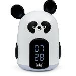 Reveil et Veilleuse Panda - BIGBEN INTERACTIVE - Minuteur - Radio reveil - Blanc et noir
