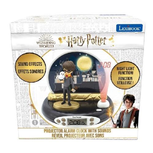 Reveil Enfant Reveil Projecteur Harry Potter 3D - Sons magiques - LEXIBOOK