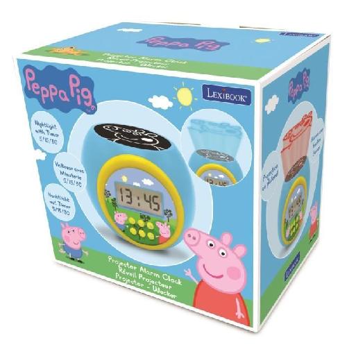 Reveil Enfant Réveil projecteur Peppa Pig - Lexibook - Avec minuteur - Veilleuse avec projection - Bleu