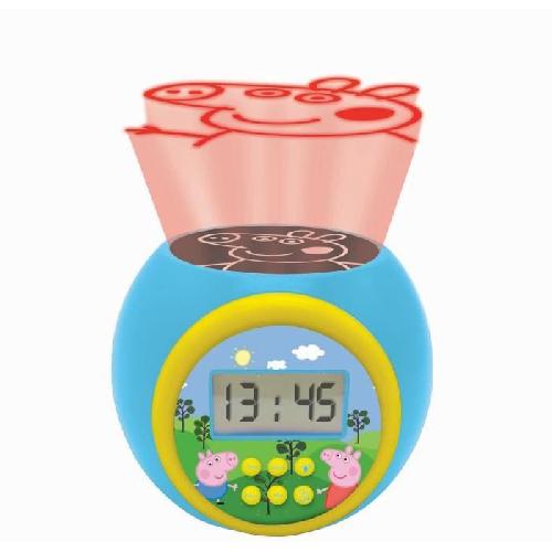 Reveil Enfant Réveil projecteur Peppa Pig - Lexibook - Avec minuteur - Veilleuse avec projection - Bleu