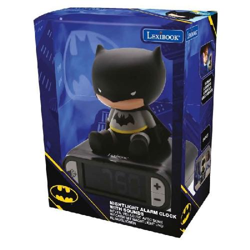 Reveil Enfant Reveil veilleuse digital LEXIBOOK - Batman - 3D lumineux et sonore - Noir - Enfant