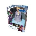 Reveil Enfant Reveil veilleuse digital LEXIBOOK - La Reine Des Neiges 2 - 3D lumineux et sonore - Blanc et violet - Enfant