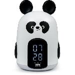 Radio Reveil Réveil & Veilleuse Panda - BIGBEN INTERACTIVE - Minuteur - Radio réveil - Blanc et noir