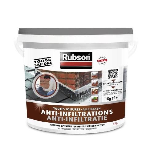 Peinture - Vernis - Traitement (lasure - Effets Decoratifs) Revetement impermeable - RUBSON - Anti-infiltrations - 1kg - 100 Silicone - Resistant aux UV