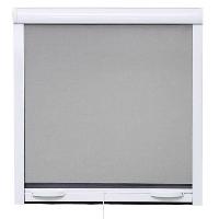 Rideau - Store - Accessoire Moustiquaire de fenetre L125 x H145 cm en aluminium laqué blanc - Recoupable en largeur et hauteur.