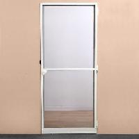 Rideau - Store - Accessoire Moustiquaire porte battante  L100 cm x H220 cm - Aluminium blanc