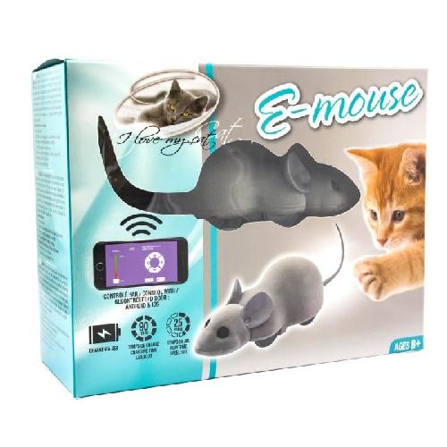 Jouet RIGA Souris connectee E Mouse - I Love my cat - Pour chat