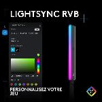 Lampe - Lanterne - Eclairage D'appoint De Camping Ring Light Logitech G Litra Beam LX double eclairage d'appoint pour streaming LED RVB premium avec TrueSoft. LIGHTSYNC. Bluetooth