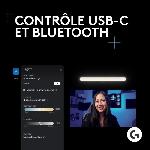 Lampe - Lanterne - Eclairage D'appoint De Camping Ring Light Logitech G Litra Beam LX double eclairage d'appoint pour streaming LED RVB premium avec TrueSoft. LIGHTSYNC. Bluetooth