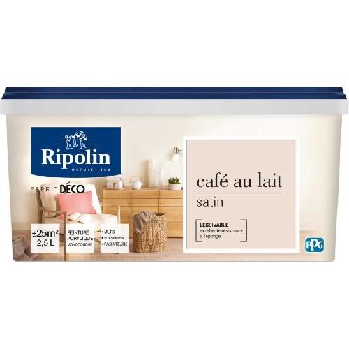 Peinture - Vernis - Traitement (lasure - Effets Decoratifs) RIPOLIN ESPRIT DECO MULTI SUPPORTS CAFE AU LAIT satin 2.5L