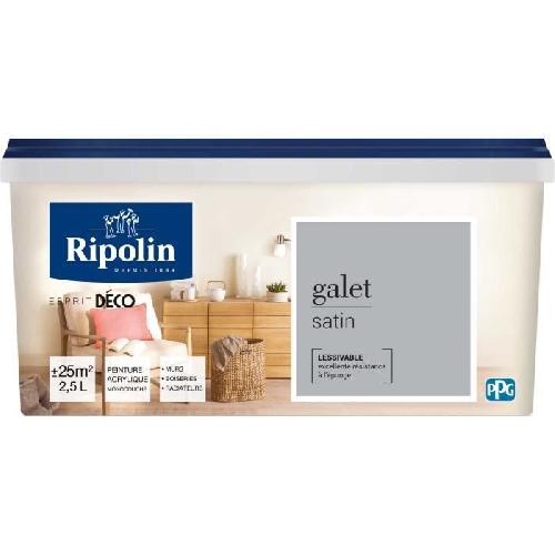 Peinture - Vernis - Traitement (lasure - Effets Decoratifs) RIPOLIN ESPRIT DECO MULTI SUPPORTS GALET satin 2.5L