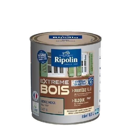 Peinture - Vernis - Traitement (lasure - Effets Decoratifs) RIPOLIN Peinture Bois Satin Haute Protection 10 ans qui Protege et Magnifie vos Bois - Beige moka