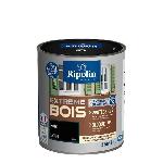 RIPOLIN Peinture Bois Satin Haute Protection 10 ans qui Protege et Magnifie vos Bois - Noir