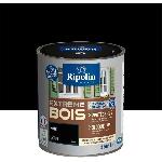 Peinture - Vernis - Traitement (lasure - Effets Decoratifs) RIPOLIN Peinture Bois Satin Haute Protection 10 ans qui Protege et Magnifie vos Bois - Noir