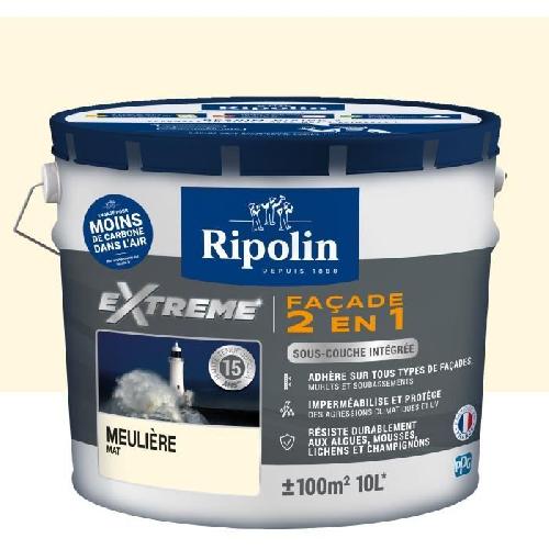 Peinture - Vernis - Traitement (lasure - Effets Decoratifs) RIPOLIN Peinture façade ton Meuliere  10L