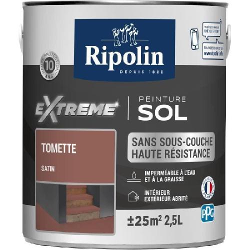 Peinture - Vernis - Traitement (lasure - Effets Decoratifs) RIPOLIN Peinture pour sol interieur et exterieur - Tomette satin - 2.5 L