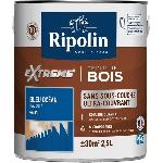 Peinture - Vernis - Traitement (lasure - Effets Decoratifs) RIPOLIN PROTECTION EXTREME BOIS BLEU OCEAN RAL 5 Satin 2.5 L