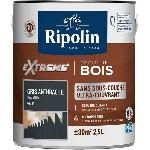 Peinture - Vernis - Traitement (lasure - Effets Decoratifs) RIPOLIN PROTECTION EXTREME BOIS GRIS ANTHRACITE RAL70 Satin 2.5 L