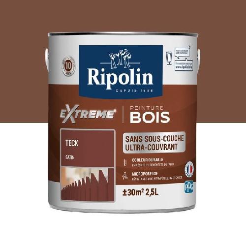 Peinture - Vernis - Traitement (lasure - Effets Decoratifs) RIPOLIN PROTECTION EXTREME BOIS TECK Satin 2.5 L