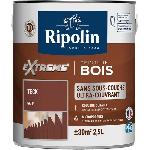 Peinture - Vernis - Traitement (lasure - Effets Decoratifs) RIPOLIN PROTECTION EXTREME BOIS TECK Satin 2.5 L