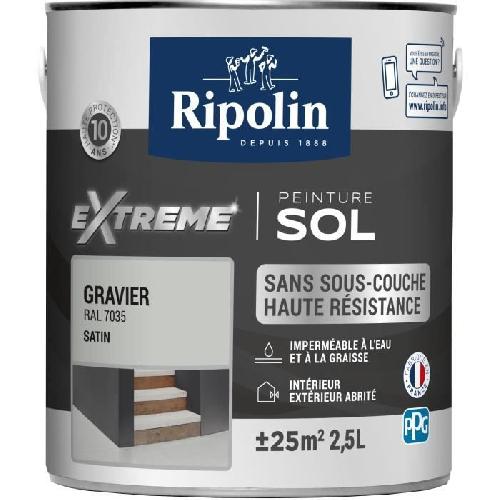 Peinture - Vernis - Traitement (lasure - Effets Decoratifs) RIPOLIN PROTECTION EXTREME SOL GRAVIER RAL 7035 SATIN 2.5 L