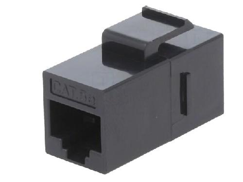 Cable - Connectique Pour Peripherique RJ45 femelle droit Cat.5e Keystone PoE.PoE+ - noir