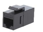 Cable - Connectique Pour Peripherique RJ45 femelle droit Cat.5e Keystone PoE.PoE+ - noir