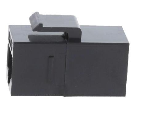 Cable - Connectique Pour Peripherique RJ45 femelle droit Cat.5e Keystone PoE.PoE+ - noir