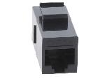 Cable - Connectique Pour Peripherique RJ45 femelle droit Cat.5e Keystone PoE.PoE+ - noir
