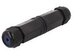 Cable - Connectique Pour Peripherique RJ45 femelle droit x2 Cat.6 IP67 - Noir