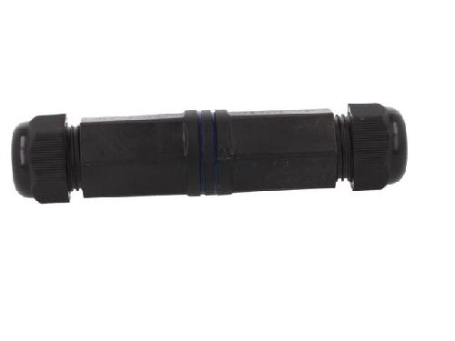 Cable - Connectique Pour Peripherique RJ45 femelle droit x2 Cat.6 IP67 - Noir