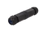 Cable - Connectique Pour Peripherique RJ45 femelle droit x2 Cat.6 IP67 - Noir