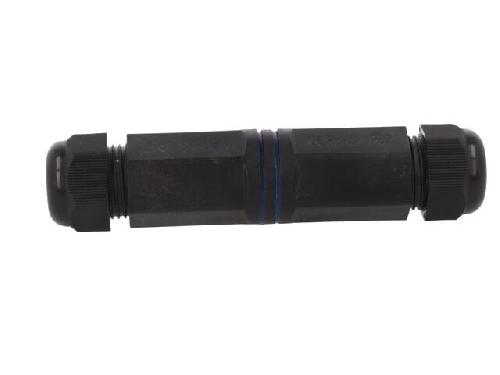 Cable - Connectique Pour Peripherique RJ45 femelle droit x2 Cat.6 IP67 - Noir