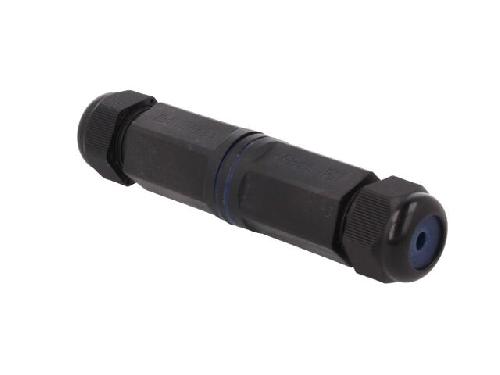 Cable - Connectique Pour Peripherique RJ45 femelle droit x2 Cat.6 IP67 - Noir
