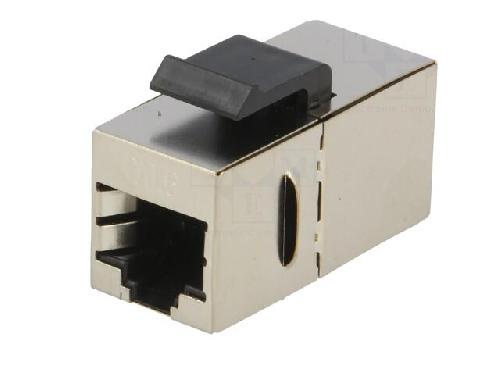 Cable - Connectique Pour Peripherique RJ45 femelle droit x2 Cat. 6 Keystone
