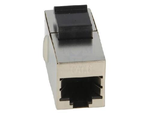 Cable - Connectique Pour Peripherique RJ45 femelle droit x2 Cat. 6 Keystone