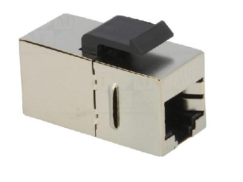 Cable - Connectique Pour Peripherique RJ45 femelle droit x2 Cat. 6 Keystone