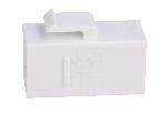Cable - Connectique Pour Peripherique RJ45 femelle droit x2 Cat.6 Keystone - blanc