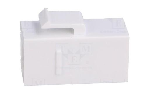 Cable - Connectique Pour Peripherique RJ45 femelle droit x2 Cat.6 Keystone - blanc