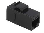 Cable - Connectique Pour Peripherique RJ45 femelle droit x2 Cat.6 Keystone - noir
