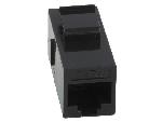 Cable - Connectique Pour Peripherique RJ45 femelle droit x2 Cat.6 Keystone - noir