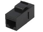 Cable - Connectique Pour Peripherique RJ45 femelle droit x2 Cat.6 Keystone - noir