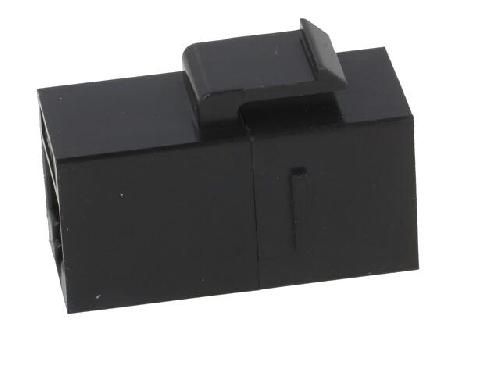 Cable - Connectique Pour Peripherique RJ45 femelle droit x2 Cat.6 Keystone - noir