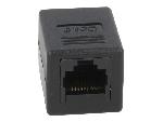 Cable - Connectique Pour Peripherique RJ45 femelle droit x2 Cat.6 - noir