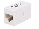 Cable - Connectique Pour Peripherique RJ45 femelle droit x2 Cat.6a - Blanc