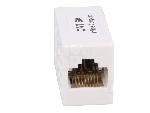 Cable - Connectique Pour Peripherique RJ45 femelle droit x2 Cat.6a - Blanc