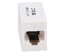 Cable - Connectique Pour Peripherique RJ45 femelle droit x2 Cat.6a - Blanc