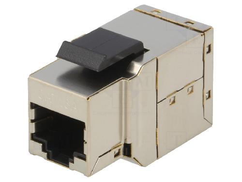 Cable - Connectique Pour Peripherique RJ45 femelle droit x2 Cat.6a Keystone